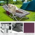 thumbnail image 1 of ABORON Folding Camping Cot, Folding Guest Bed for Adults, Portable Heavy Duty Sleeping Cots with 2 Sided Mattress & Carry Bag, 1 of 13