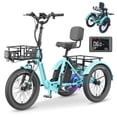 thumbnail image 1 of ABORON Folding Electric Trike for Senior 6 Speed, 750W Adult Motorized Tricycle Foldable Commute 3 Wheels E-Bike w/48V Battery and Storage Baskets, 1 of 9