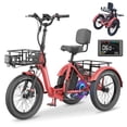 thumbnail image 1 of ABORON Folding Electric Trike for Senior 6 Speed, 750W Adult Motorized Tricycle Foldable Commute 3 Wheels E-Bike w/48V Battery and Storage Baskets, 1 of 9