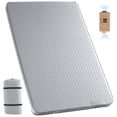 thumbnail image 1 of ABORON Full Size Self-Inflating Sleeping Pad, Foam & Air Camping Mattress, 9.5 R-Value Insulated Sleeping Mat with Built-In Pump, Portable All Season Camping Pad for Tent, Car, Cot, Truck Silver Gray, 1 of 8