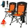 thumbnail image 1 of ABORON Heated Camping Chair Portable - Set of 2 Fully Padded Heated Folding Camp Chairs for Outdoor Sports - Supports 400 lbs - Perfect for Outside Sport Events, Concert, Beach, 1 of 8