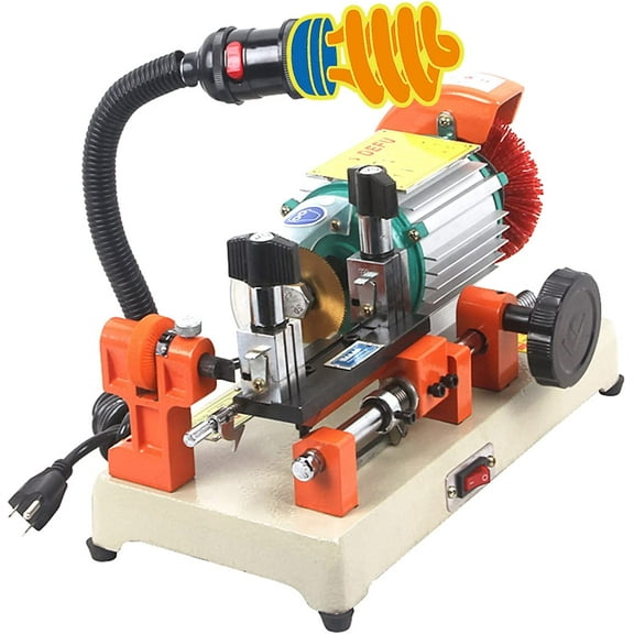 ABORON Key Duplicating Machine with Brush, 110V Horizontal Key Copy Machine, Key Cutter Cutting Machine, 120W