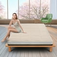 thumbnail image 1 of ABORON Lambswool Japanese Floor Mattress,4 Inch Extra Thick Sleeping Bed For Floor,Roll Up Mmemory Foam Mattress , Folding Floor Lounger Guest Bed Pad, 1 of 12