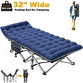 thumbnail image 1 of ABORON Oversized Camping Cot for Adults 32" Wide XXL Folding Twin Cot for Outdoor with 2 Sided Cushion & Carry Bag, Foldable Sleeping Cot Protable Cots Bed, 900LBS(Max Load), 1 of 11