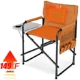 thumbnail image 1 of ABORON Oversized Directors Chair with Side Table, Heated Camping Chair Outdoor Portable Heating Folding Chair, Heavy Duty Camping Chair with Pocket for Lawn, Sports (Power Bank not Included), 1 of 7