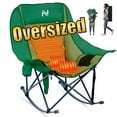 thumbnail image 1 of ABORON Oversized Heated Rocking Camping Chair for Adults- 400lbs Capacity Padded Camping Recliner w/ 3 Levels Heat - Folding Lawn Chair with Side Pockets for Camp Patio Backyard, 1 of 9