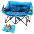 thumbnail image 1 of ABORON Oversized Double Camping Chair - Upgraded 2-Person Heavy Duty Folding Chairs with Headrest, Extra-thick Padded Loveseat Chair for Adults, with Cup Holder & Phone Holder & Carry Bag, 1 of 8
