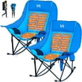 thumbnail image 1 of ABORON Oversized Heated Rocking Camping Chair Adults, 2-Pack Folding Heated Rocker Chair, Heavy Duty Fully Padded Folding Chairs, Patio Rocking Chair with 3 Heat Levels, 1 of 8