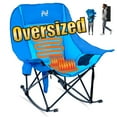 thumbnail image 1 of ABORON Oversized Heated Rocking Camping Chair for Adults- 400lbs Capacity Padded Camping Recliner w/ 3 Levels Heat - Folding Lawn Chair with Side Pockets for Camp Patio Backyard, 1 of 9