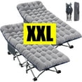 thumbnail image 1 of ABORON Oversized XXL Heavy Duty Camping Cot with 2 Sided Mattress, 1 of 10