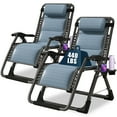thumbnail image 1 of ABORON Portable Zero-Gravity Chairs with Headrest - Set of 2 Blue Ice, 1 of 10