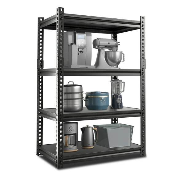 ABORON Storage Shelves,4 Tier Adjustable Garage Storage Shelving, Heavy Duty Metal Storage Utility Rack Shelf Unit for Warehouse Pantry Closet Kitchen, 32" x 16" x 63"