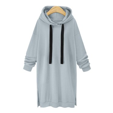 Summerknows Women's Hooded Warm Lightweight Zip Fleece Lined Long ...