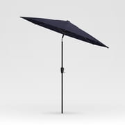 ABOVE Outdoor Umbrella 10 ft Royal Blue Solid Print Octagon Market Patio Umbrella, Solar LED, UV Resistant