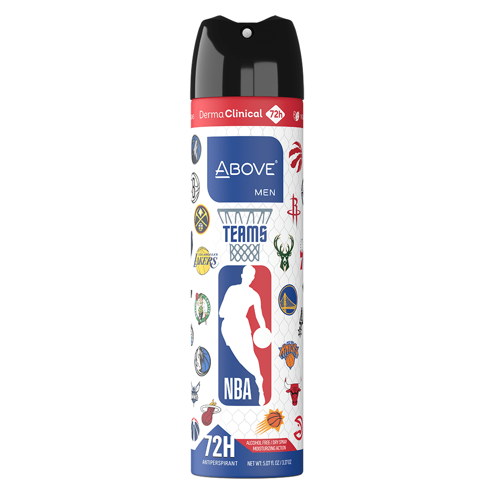 Above Men's Antiperspirant Deodorant Dry Spray – TEAMS, 72H Protection, 5.07 oz