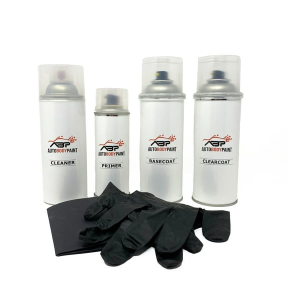 ABP Repair Paint Basecoat, Clearcoat (1K), Primer (1K) and Prep Kit Compatible With Black Chevrolet Lt Cab/Chassis || Code: 019