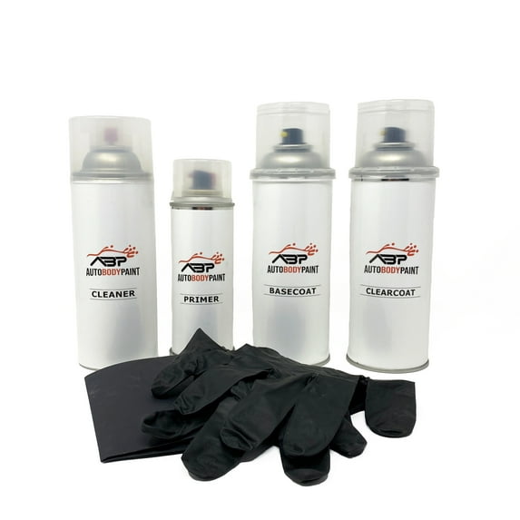 ABP Repair Paint Basecoat, Clearcoat (1K), Primer (1K) and Prep Kit Compatible With Flash Red Volkswagen Corrado || Code: D8