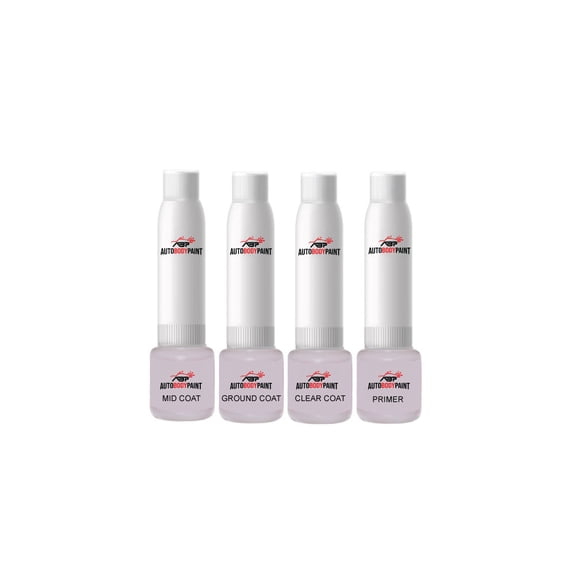 ABP Touch Up Basecoat Plus Clearcoat Plus Primer Spray Paint Kit Compatible with Snow White Pearl Millenia Mazda (17W)