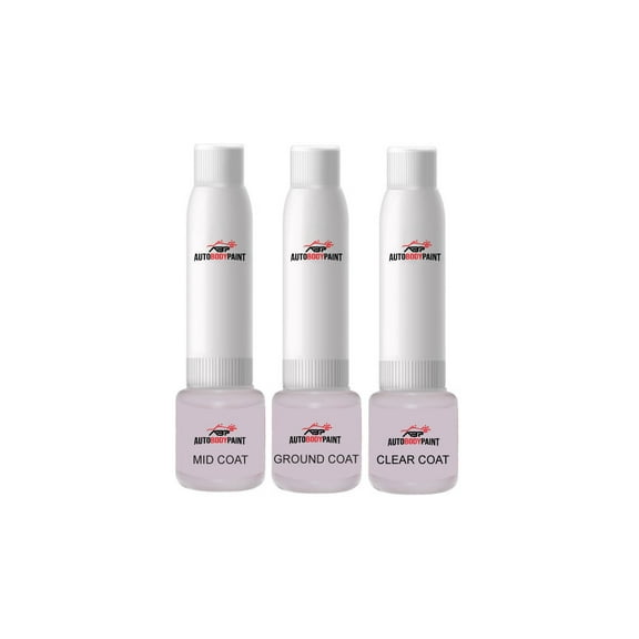 ABP Touch Up Basecoat Plus Clearcoat Spray Paint Kit Compatible with White Diamond Pearl STS Cadillac (WA800J)