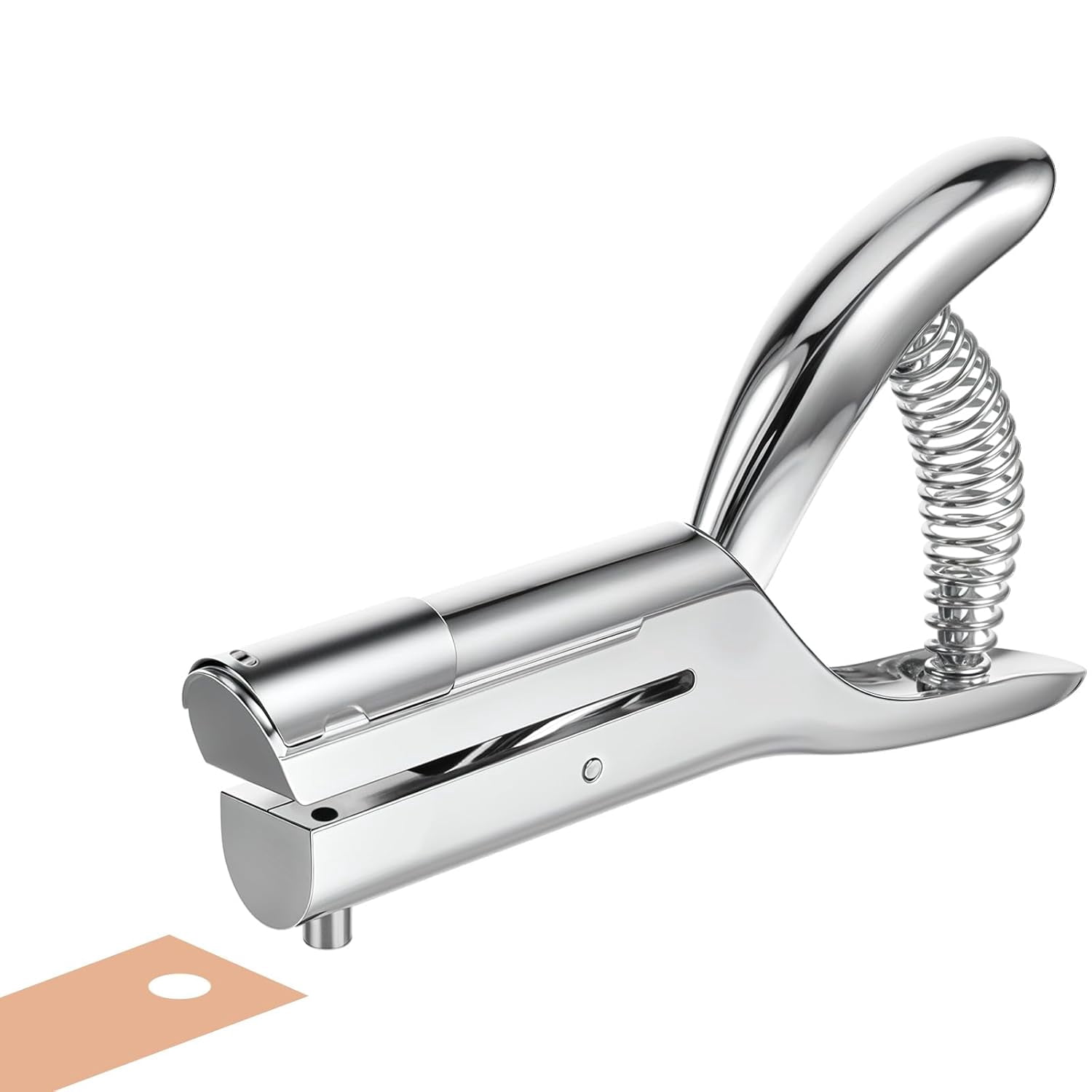 ABPETE 1/8 inch Hole Punch,Single Hole Punch Heavy Duty Hole Punches Paper Punch Portable Hand Held Long Hole Punch Small Hole Puncher Single for Tags Paper Cards Plastic Cardboard (1/8''-3MM Hole)