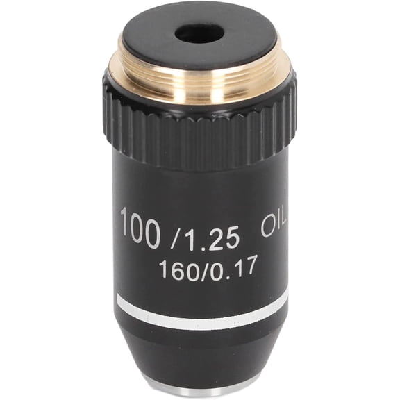 ABPETE 100x Microscope Objective Lens - High Resolution Infinity Corrected Lens with Spring-Loaded Design for Biological Microscopes, Laboratory & Research Use​