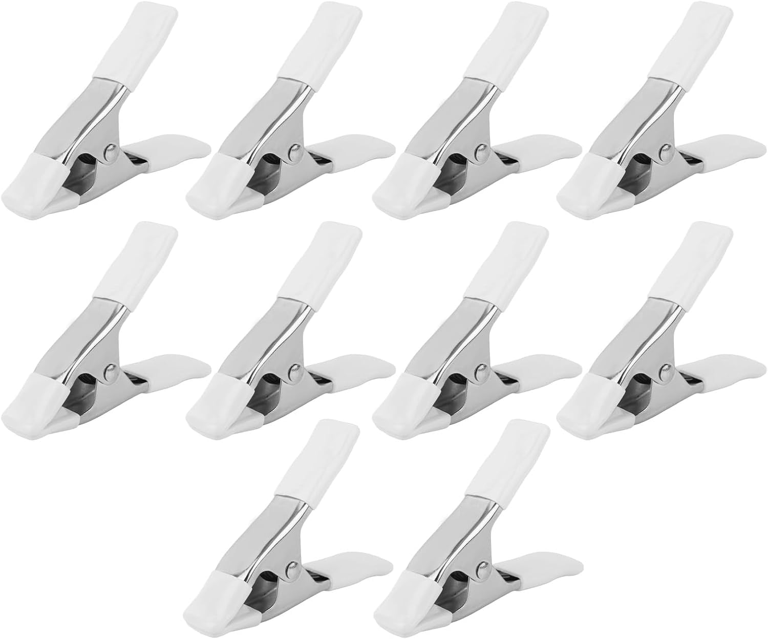 ABPETE 10pcs Dress Clips, 10.6cm/4.17in Durable Dress Tightener Clips Bridal Cinch Clothing Fixed Clamps for Seamstress Mannequin Salespeople Fashion Designers & Photographers