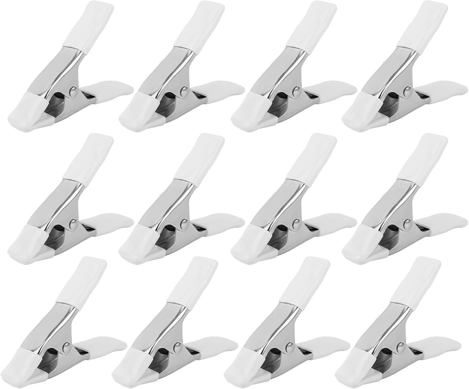 ABPETE 12pcs Dress Clips, 10.6cm/4.17in Durable Dress Tightener Clips Bridal Cinch Clothing Fixed Clamps for Seamstress Mannequin Salespeople Fashion Designers & Photographers