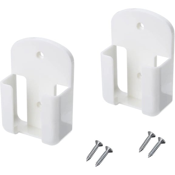 ABPETE 2 Pack Remote Control Holder Rack Wall Mounted Air Condition TV Remote Storage Box Organizer, Wall-Mounted Organizer Self Adhesive Media Storage Box Case for Air Conditioner Controller - White