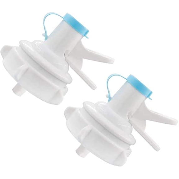 ABPETE 2 Pack Water Jug Dispenser Valve Water Jug Cap Bottle Spout Reusable Plastic Spigot Faucet for 55mm Non Threaded Crown Top Drinking Bottle
