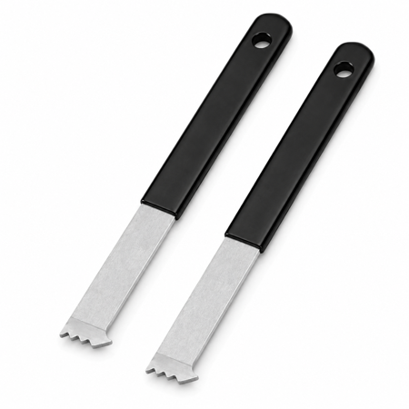 ABPETE 2 Pcs Paver Removal Tool Set, Double Joint Scraper with Micro-Tooth Groove and Non-Slip Handle for Brick, Patio, Block, Lawn and Garden Paver Replacement