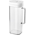 thumbnail image 1 of ABPETE 2 Quart Pitcher with Lid 2L Plastic Clear Water Pitcher for Fridge with Handle & Switch Lock Leakproof Water Container for Fridge, Juice, Iced Tea, Coffee, 1 of 9