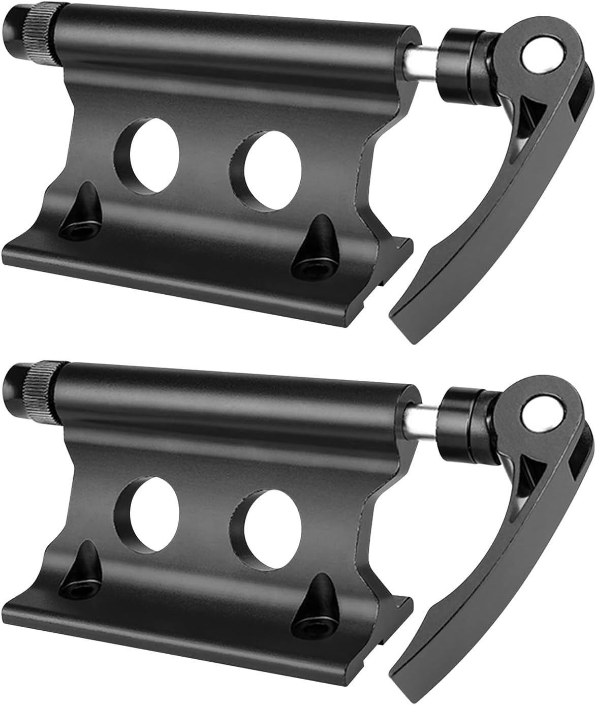 ABPETE 2PCS Bike Rack Carrier Fork Mount Universal Alloy Bike Block Fork Lock Mount Securely Holds All Bicycles & Fits Any Flat Surface for Safe Transportation