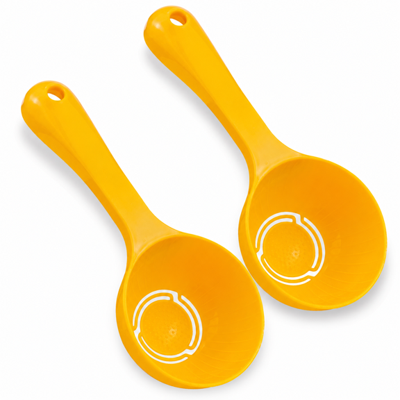 ABPETE 2PCS Plastic Rice Paddle Food Service Spoon Semicircular Rice Ball Spoon for Rice Mashed Potato, Sushi Making Tools