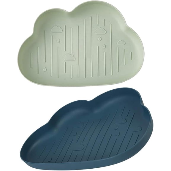ABPETE 2pcs Plate Candy Dish Fruit Plate Household Snacks Dish Snack Plate The Clouds