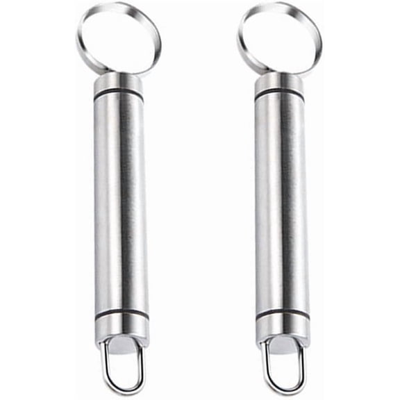 ABPETE 2pcs Stainless Steel Kitchen Peach Corers Fruit Core Removing Tools for Easy Kitchen Use Peach Core Convenient Cleaning Utensils