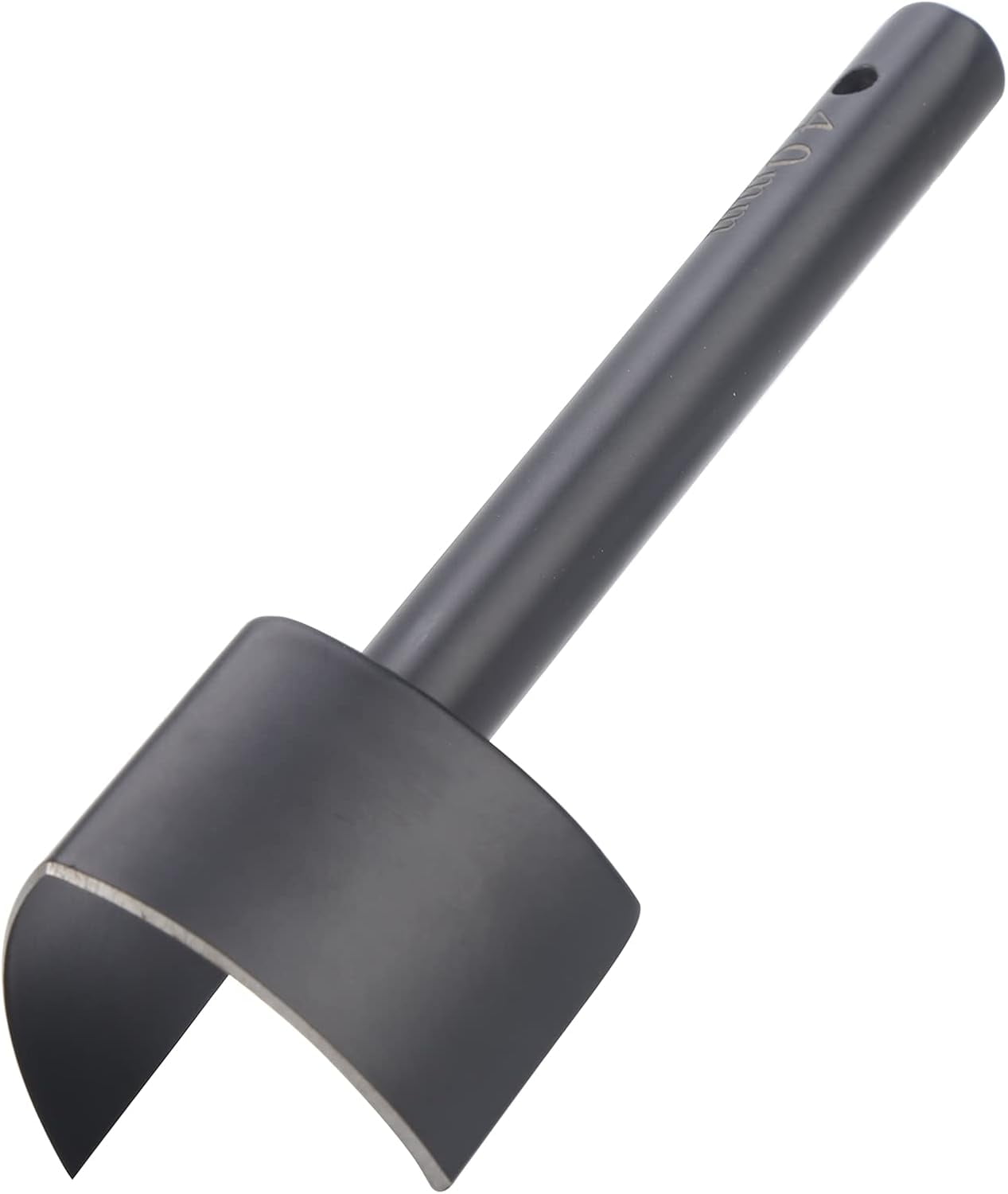 ABPETE 40mm V Shape Leather Punch Half Round Punch Tool Steel Leather Craft Tool Polished Leather Hole Punch for Strap Belt Wallet Bag Making (40mm)