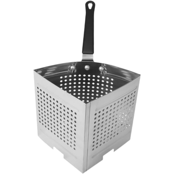 ABPETE 5 Quart Pasta Strainer Basket Insert with Mesh Deep Perforated Stainless Steel Blanching Basket for Boiling Noodles and Vegetables