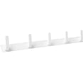 thumbnail image 1 of ABPETE 5 White Wall Mounted Towel Hooks for Bathrooms, Farmhouse Style, Adhesive Stick on Wall Hook Rack for Bath Towels, Robes, Hats, Keys, 1 of 18