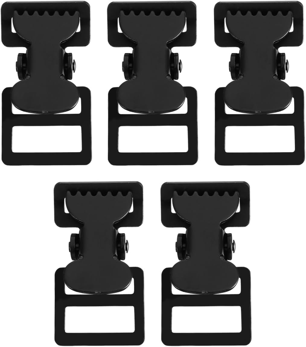 ABPETE 5pcs Webbing Clip Metal Clips Heavy Duty Luggage Strap Backpack ...