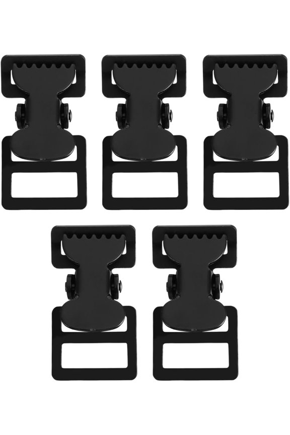 5pcs Webbing Clip Metal Clips Heavy Duty Luggage Strap Backpack Webbing Clamp Buckle Bracelet Iron