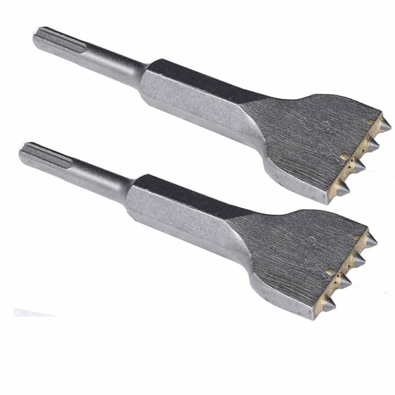 ABPETE 6 1/8 in. x 1 1/2 in. SDS Plus Mortar Raking Chisel, Mortar Joint Removal SDS Plus Chisel Bit, SDS Plus Tuckpointing Tool(Pack of 2)