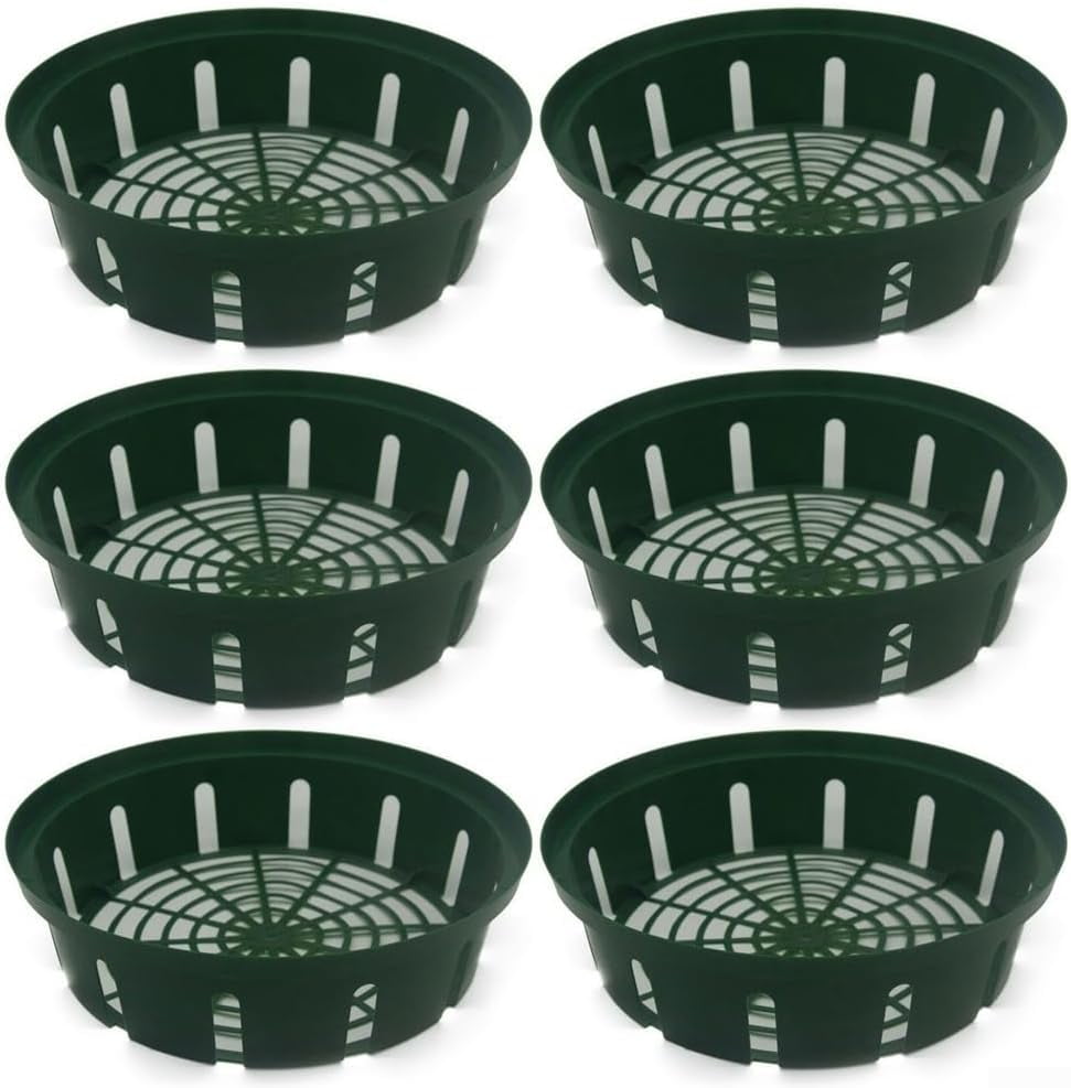 ABPETE 6-Pack Lightweight Flower Pot Baskets - Durable & Stylish Planters for Indoor/Outdoor Gardening, Home Decor & All Planting Needs