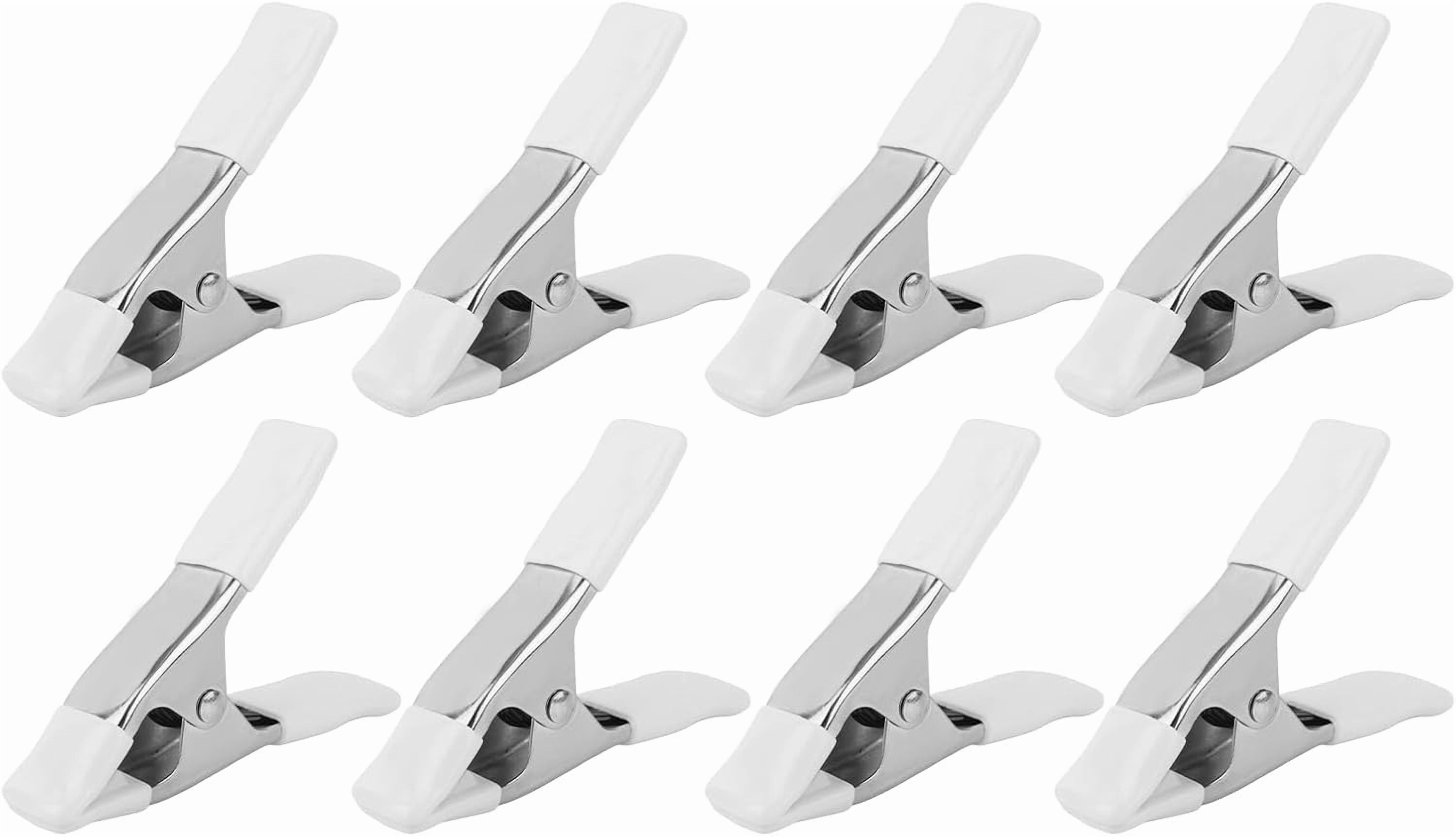 ABPETE 8pcs Dress Clips, 10.6cm/4.17in Durable Dress Tightener Clips Bridal Cinch Clothing Fixed Clamps for Seamstress Mannequin Salespeople Fashion Designers & Photographers