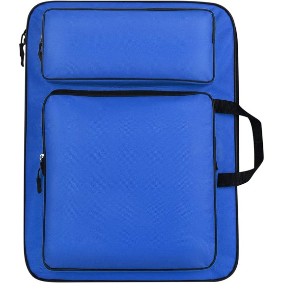ABPETE A3 Art Portfolio Carry Case Bag Drawboard Tote Handheld Storage Portable Shoulder Lightweight Box for 8k Sketch Pad Artist Drawing Painting Supplies