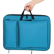 ABPETE A3 Art Portfolio Carry Case Bag Drawboard Tote Handheld Storage Portable Shoulder Lightweight Box for 8k Sketch Pad Artist Drawing Painting Supplies