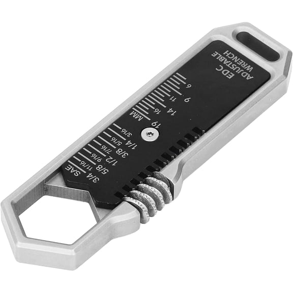 ABPETE Adjustable Mini Wrench, Adjustable Size 916mm Wrench Spanner Alloy Steel Metal Small Wrench for Woodworking Garage