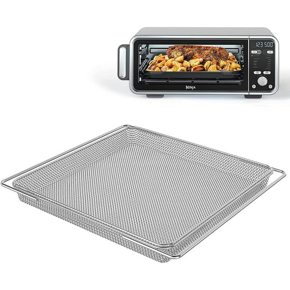 ABPETE Air Fryer Oven Basket, Original Replacement Baking Trays for NINJA SP300 SP301 SP351 Foodi Digital Air Fryer Oven, Mesh Basket, Ideal Accessories for Air Frying and Dehydrating