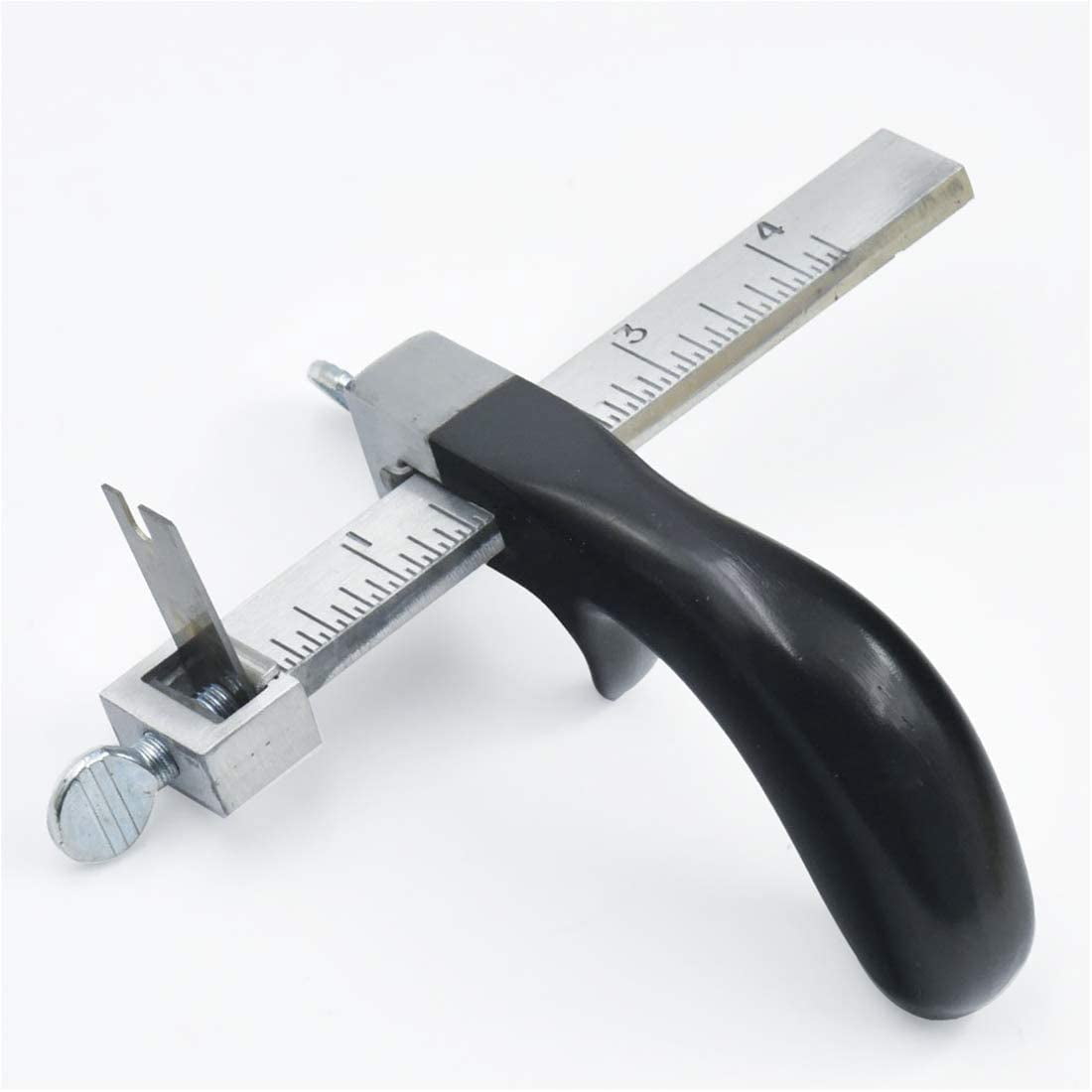 ABPETE Aluminum Alloy Strip and Strap Leather Belt Cutter Leather Hand Cutting Tool with 3 Blades