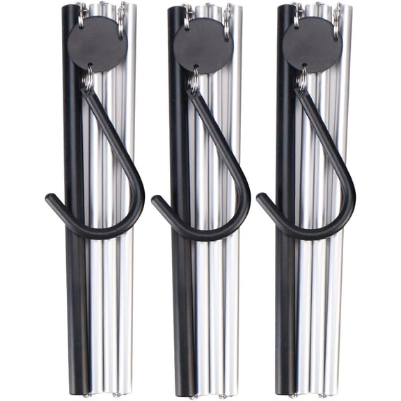 ABPETE Aluminum Foldable Hangers for Travel 3 Pack, Travel Hangers Foldable for Suitcase, Light Folding Hangers, Foldable Coat Hanger, Portable Hangers, for Business Trip, Caravan, Hotel, Black