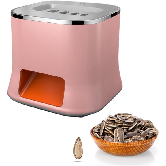 ABPETE Automatic Nut Peeler for Sunflower Seeds Melon Kernels,Portable Electric Shelling Machine with Efficient Safe Design,Durable ABS Stainless Steel Easy to Clean Travel Friendly (Rose)